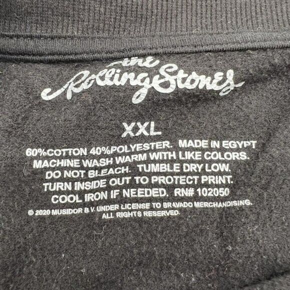 Rolling Stones Leopard Tongue Logo long sleeve top 2XL - Picture 3 of 3